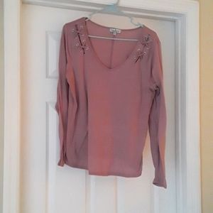 Purple long sleeved top| Size: XL| Brand:Crave Fame